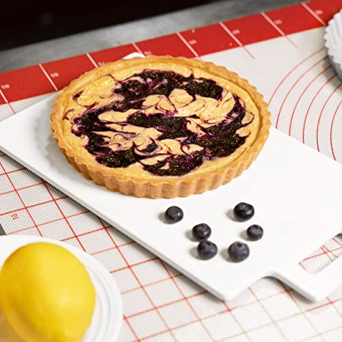 Fat Daddio's PFT-102 Round Fluted Tart Pan, 10 x 2 Inch - size: 10 x 2 Inch