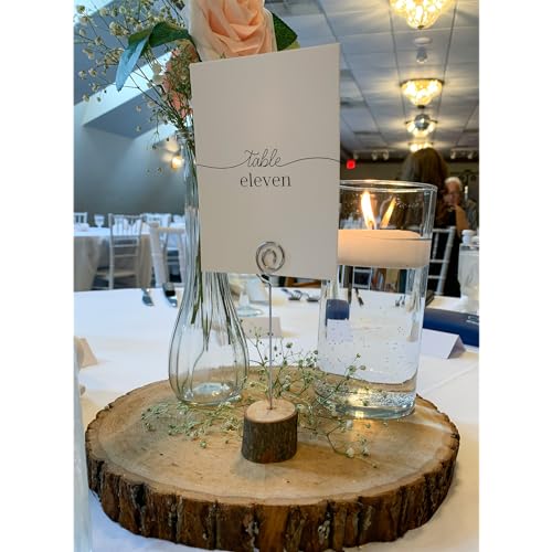 Wilson Décor Large Wood Slices Thick Round Imperfect Extra Value Pack 14pk (9-11 inches x 1 5/8 inches Thick) for Wedding, Table, Rustic, Centerpiece Décor