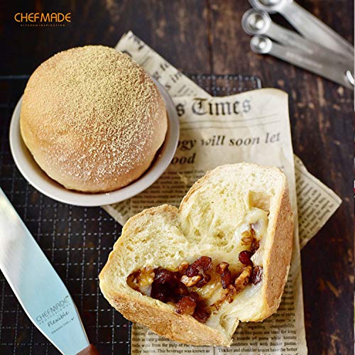 CHEFMADE Mini Pie Pan Set, 5-Inch 4Pcs Non-Stick Round Bread and Cake Bakeware for Oven and Instant Pot Baking (Champagne Gold) - size: 02 - 5" Cone 4Pcs