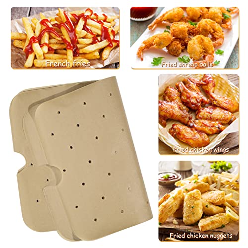 WMKGG Disposable Air Fryer Parchment Paper, 200 PCS Air Fryer Liners - size: 7.7"x11.7"-200 pcs Parchment Paper