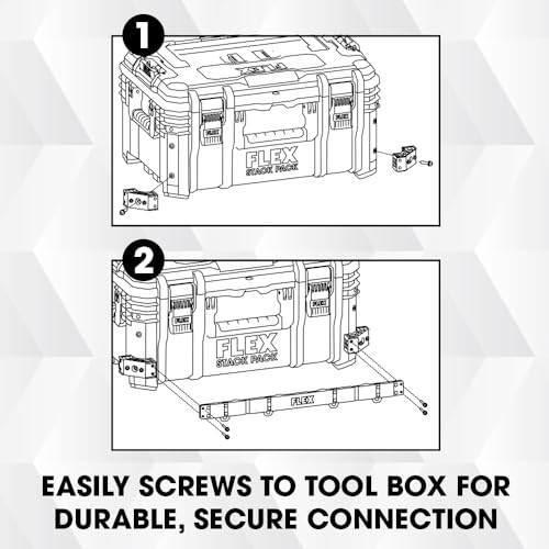FLEX STACK PACK Storage System Front Tool Rack Rail - FS1603