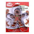 Gingerbread Man Cookie Cutter Set (Gingerbread Man 3 Piece), Premium Food-Grade Stainless Steel, Dishwasher Safe - color: Gingerbread Man, size: 3