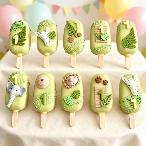 Fall Leaf Fondant Molds, 6 Pcs Maple Fern Palm Tropical Autumn Leaves Mold - color: 6 Pcs Leaves Fondant Mold, Pink