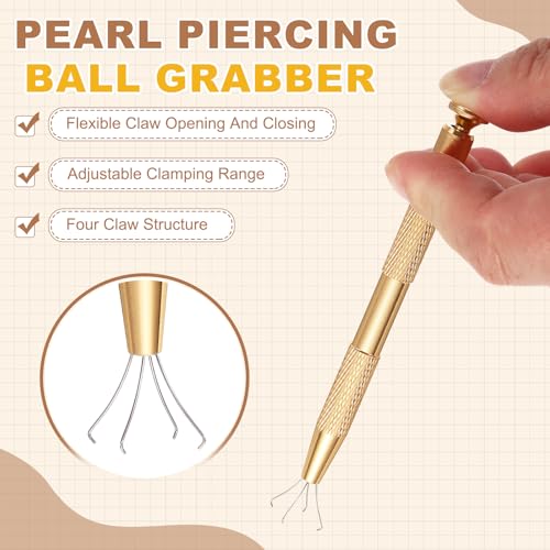 uxcell 3Pcs Sprinkle Pen for Cake Decorating,4.7in 4 Claw Sprinkle,Gold - color: Gold