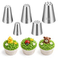 5 Pcs Grass Piping Tip, Grass Icing Nozzles Set