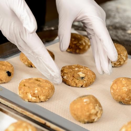 4 Pcs Silicone Baking Mat, Non-Stick, Reusable, Easy Cleanup - color: Gray