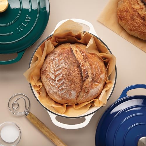 Zulay Kitchen 13-Inch Danish Dough Whisk - color: Acacia | Single