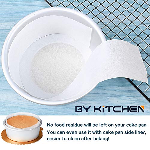 BYKITCHEN 200pcs 7 Inch Parchment Paper Rounds for Springform Pan &Cake Pan - size: 7inch