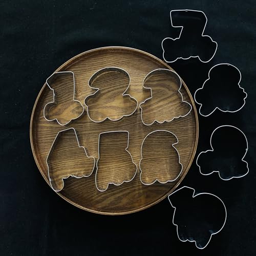 LUBTOSMN 10 Pcs Large Number Cookie Cutter Set with Word, Dishwasher-Safe