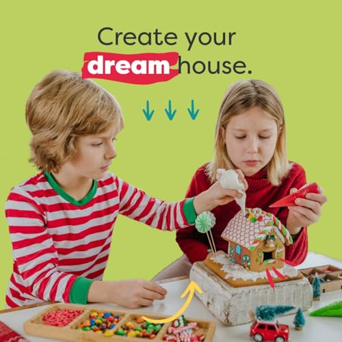 Baketivity Holiday Gingerbread House Baking Kit with Kids Cookbook - color: Gingerbread Cookbook