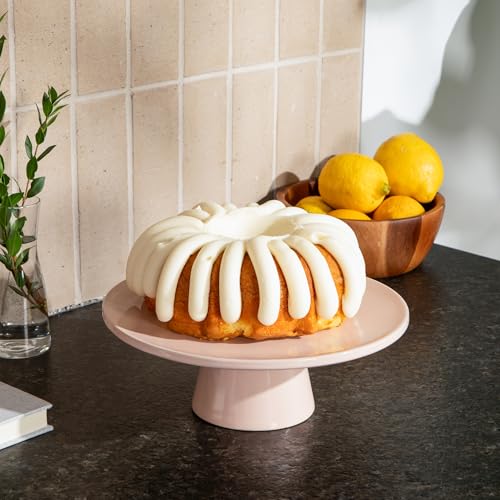 THE Cake Stand, 10 Inch Ceramic Pedestal Dessert Stand, Periwinkle - color: Periwinkle