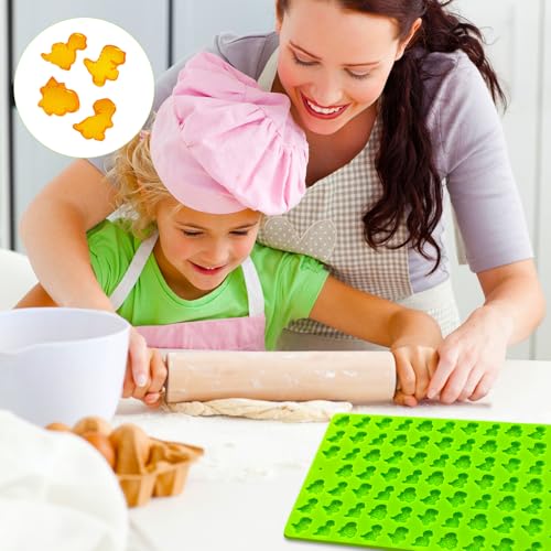 2 PCS Gummy Dinosaur Candy Molds Silicone, 152 Cavity Dinosaur Mini Silicone Mold for Chocolate, Fondant, Candy, Biscuits, Cookie, Jelly,Ice Cube and Dog Training Commands Concept - style: Mini Dinosaur
