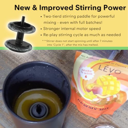 LEVO Gummy Candy Mixer - Hands-Free Infused Edible Mixer & Potent Gummy Candy Maker