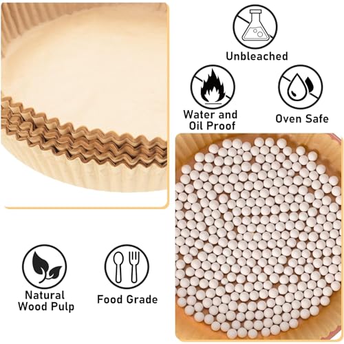 100pcs Parchment Paper for Pie Weights, Pie Crust Weights for blind baking