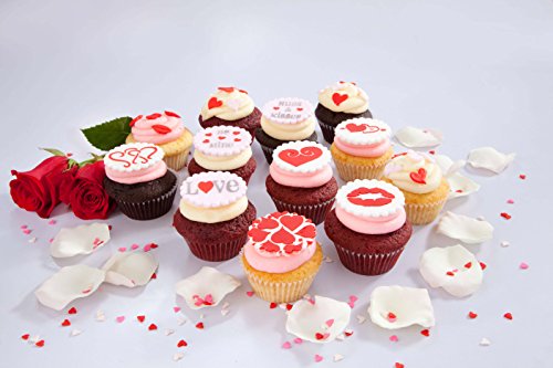 Designer Stencils Valentine Cupcake/Cookie Stencils, Beige/Semi-Transparent