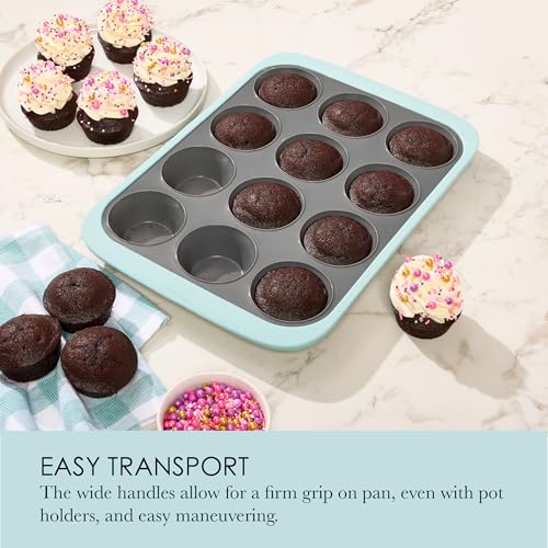 Chicago Metallic 12-Cup Silicone Muffin Pan - 10.43 Inch - style: 12 Cup Muffin Pan