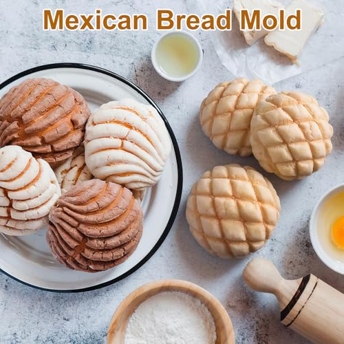 4.1 Inch 2 in 1 Concha Cutter, Conchas Donut Cutter, Concha Stamp – Ideal for Mexican Coffee, Hot Chocolate, Day of the Dead, Mexican Theme Parties, Festive & Family Gatherings - color: 2 in 1 Concha Cutter
