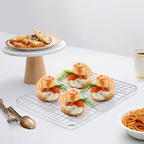 TeamFar Cooling Rack, 8.75”x6.25” Stainless Steel Baking Grid Wire Rack - size: 8.75 x 6.25-Inch