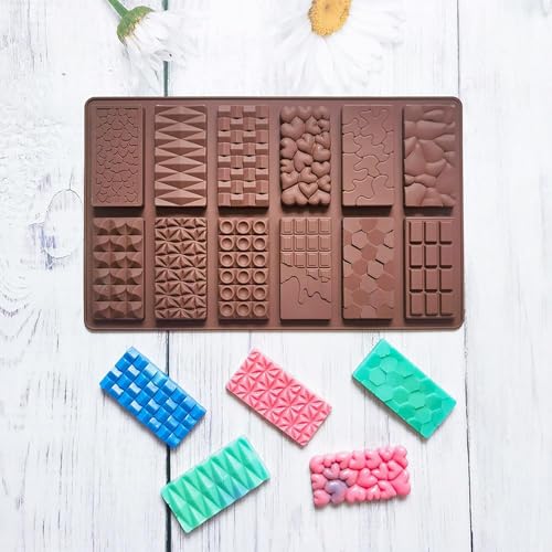 chocolate molds silicone chocolate bar mold candy molds silicone molds for chocolate bar molds silicone chocolate mold de silicona para chocolate - size: 12 in 1 modls