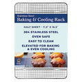 Ultra Cuisine Durable Cooling Rack for Cooking and Baking - 11.5" x 16.5" - size: 11.5" x 16.5" 1-Pack