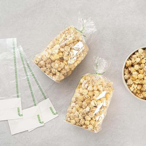 Resturantware Plastic Gusset Bags 100 Count 5" x 3" x 12" Wicker Dispensing Bottom Gusset Clear Plastic Bags Heat Sealable For Sourdough Bread Cookies Pastries Rolls For Home Bakers And Bakeries - size: 5" x 3" x 12" - Wicker Dispensing