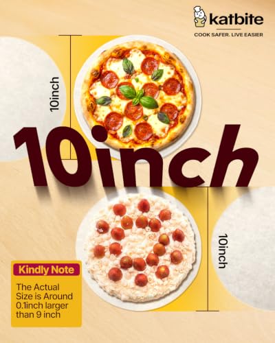 Katbite Parchment Paper Rounds, Non-Stick Heavy Duty, White, 10 Inch 200Pcs - color: White, size: 10inch