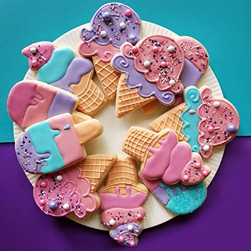 Ann Clark Ice Cream Cookie Cutters Set of 3, Made in USA - style: Ice Cream Set, 3-pc.