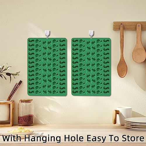 2 PCS Animal Silicone Molds, 104 Cavity Frog, Lizard, Snails Shaped Mini Silicone Molds for Baking Biscuits, Cookie,Candy, Chocolate, Jelly,Ice Cube,Pet Dog Treats Mold - style: Mini Frog Lizard Snails