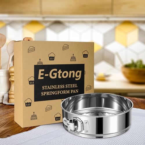9-Inch Springform Cake Pan, Removable Bottom, 304 Stainless Steel - size: 9" Cake Pan
