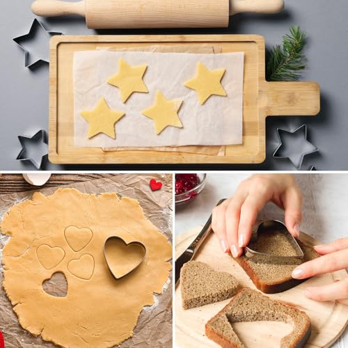 HARFINGTON Arched Cookie Cutter Set Stainless Steel Geometric Biscuit - style: Arched
