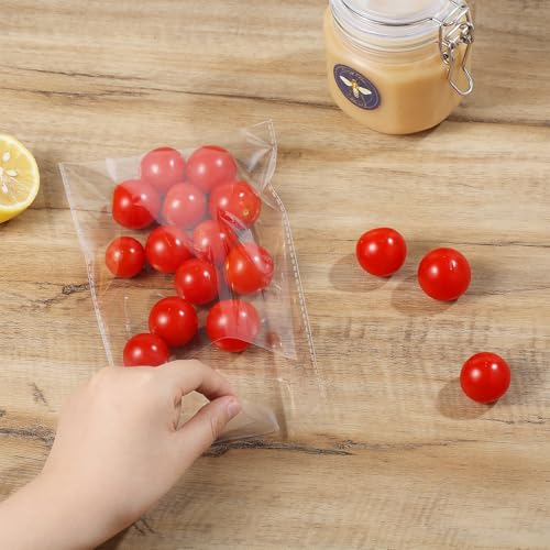 400PCS Thick Clear Cellophane Bags Self Sealing 6x5 Inches Cookie Bags Self Adhesive Resealable Cello Bag for Packaging Cookies Party Favors,3.2Mil - color: 6"x5"-400PCS