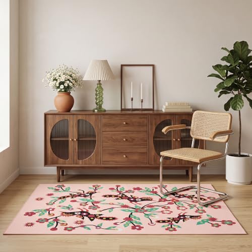 4x6 Magpie Area Rug, Soft Low Pile - color: Magpie, size: 4' x 6' (Rectangular)