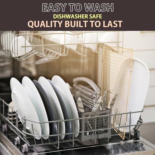 Briout 2PCS Cooling Rack for Cooking and Baking, 16" x 10" Wire Rack, Gold - color: Gold, size: 16"x10"-2PC