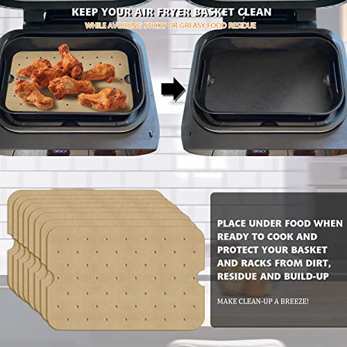 WMKGG Disposable Air Fryer Parchment Paper, 200 PCS Air Fryer Liners - size: 7.7"x11.7"-200 pcs Parchment Paper