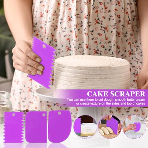 Cake Leveler & Slicer, Adjustable Cake Cutter Slicer Leveler - color: Purple