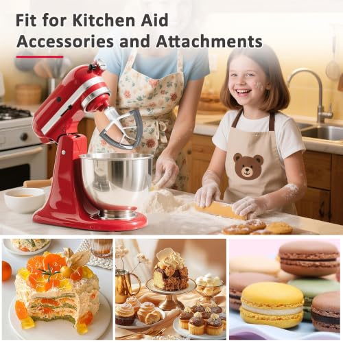 Flex Edge Beater for KitchenAid 4.5-5 Qt Tilt-Head Stand Mixers,Paddle Gray - color: Gray