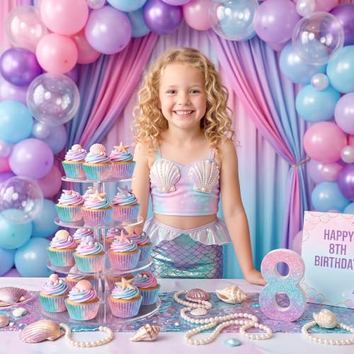 Mermaid Cupcake Liners 200 Pack Pastel Baking Cups Party Decor - style: Style B