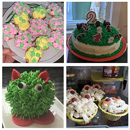 Grass Tips for Cake Decorating,Grass Icing Piping Tips with 233 234 29 Decorating Tips for Frosting - color: Type 2