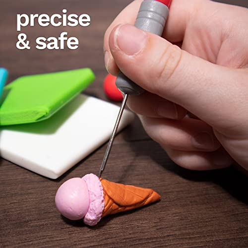 DAS Professional Clay Tools - 4 Metal Sculpting Tools for Artists and Students - Practical Carving Tools for Fine Details and Textures - Durable Clay Carving Tools for Modeling Shaping and More - size: 4 PROFESSIONAL CLAY TOOLS