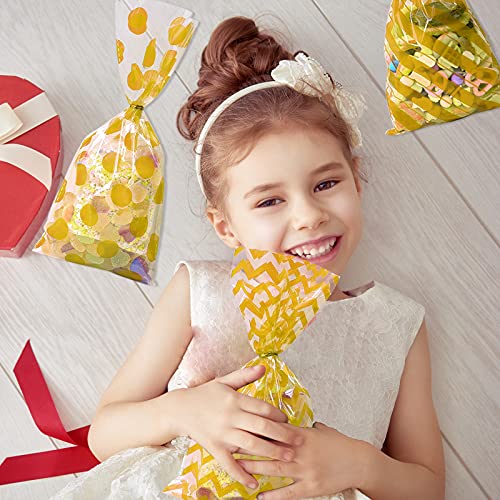 Aneco Gold Cellophane Bags 100 Pack 10.6 x 5.1 Inch - color: Gold