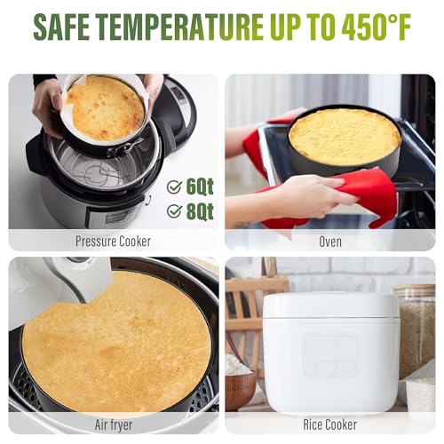 Vakoo Springform Pan Set, Removable Bottom for Easy Release, 4/7/9/10 Inch - size: 4+7+9+10 Inch