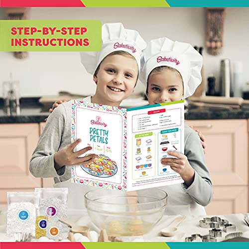 Baketivity Pretty Petals Kids Baking Kit with Pre-Measured Ingredients - color: Pretty Petals