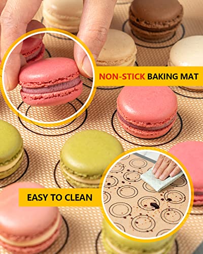Katbite Macaron Silicone Baking Mat Set of 2 Grey - color: 2 Pack