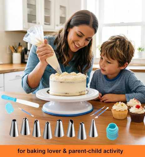 Cake Decorating Kit, 248 Pcs Baking Supplies (Blue)