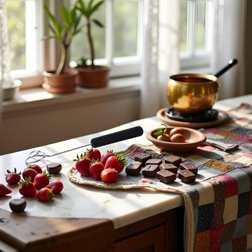 Black Candy Dipping Tools Set Chocolate Dipping Fork Baking Supplies Stainless Steel Fondue Diy Decorating Tools Kitchen Gadget, Fondue Forks, Kitchen Tools and Gadgets