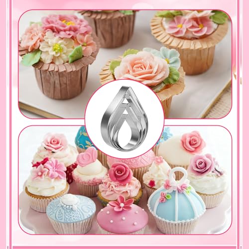 Raindrops Cookie Cutter Set, 2 Inch, 3 Inch, 4 Inch, 5 Inch