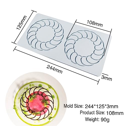 E Pepper Ring 3D Embossing Silicone Chocolate Candy Fondant Mold for Cupcake Top Sugar Craft Cake Decoration - size: E_ Pepper Ring