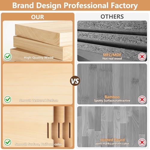 Celestite Wooden Baking Sheet Organizer for Cabinet, Baking Tray Organizer, Cookie Sheet Organizer for Cabinet Kitchen Storage Organization Accessories - color: Wood