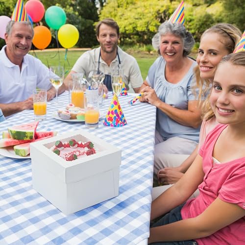 12 Inch Cake Box with Cake Boards, Disposable Cake Containers-3 Pack