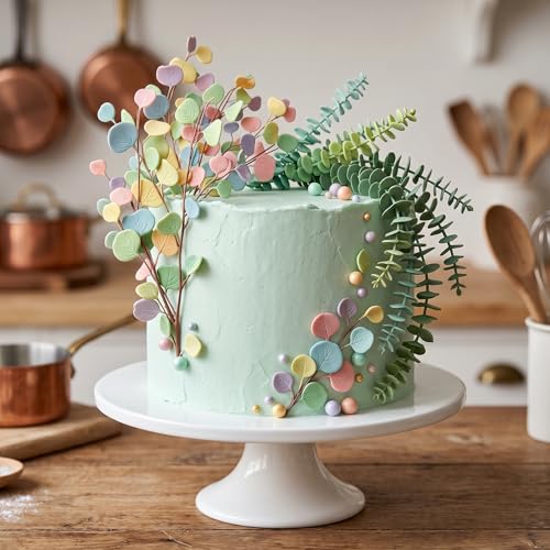 Sijiangmold Leaf Silicone Veining Mold Leaf Veined Fondant Molds Set of 4 - color: Style H